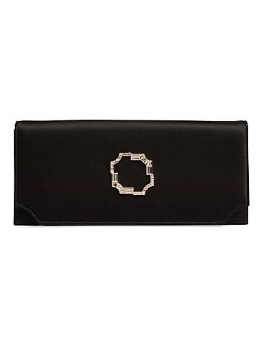 Malone Souliers Клатч Vivien из сатина с магнитной застежкой, хлопковой подкладкой и съемным плечевым ремешком 11013780