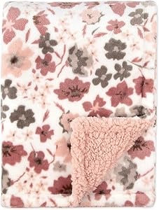 Jessica Simpson Детский велюровый плед из полиэстера для новорожденных, младенцев и детей, 102 х 76 см 10022314