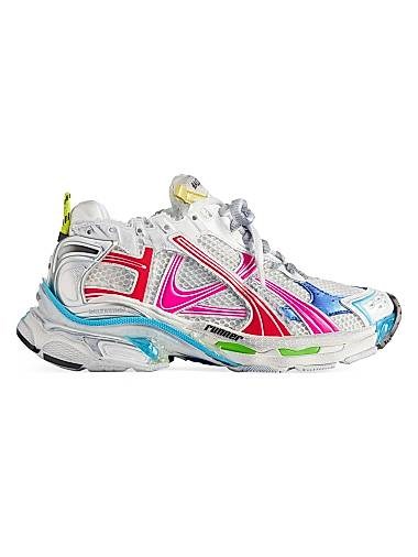 Кроссовки Runner от Balenciaga с эффектом поношенности и сеткой из нейлона без кожи 11008276