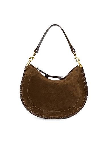 Isabel Marant Сумка из замши Oskan на плечо с двумя съемными ремнями, внутренним карманом и верхней молнией 11013945