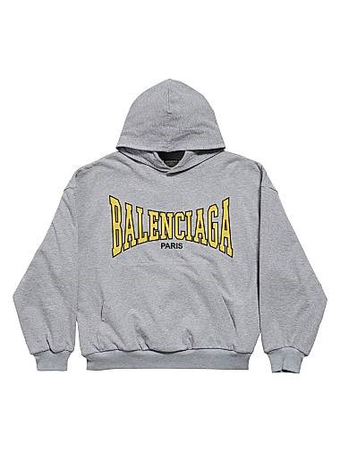 Унисекс винтажное худи с капюшоном Balenciaga из трикотажа с боксерским принтом, 100% хлопок 11021539