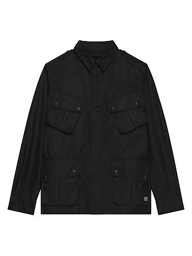 Многофункциональная куртка Givenchy с деталями 4G, из синтетического волокна, с классическим воротником, произведена в Италии 11018053