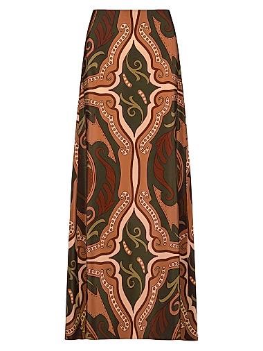 Макси-юбка Micaela Nuevos Territorios с геометрическим принтом из роскошного шелка от Johanna Ortiz 11011223