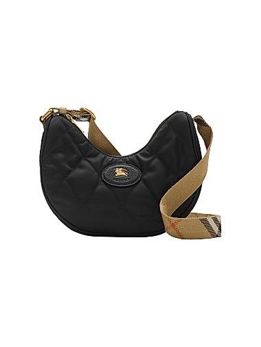 Burberry Сумка-кроссбоди с ромбовидной стеганой отделкой, 3 кармана, ремень через плечо, полиамид и кожа 11011534