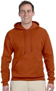 Мужское худи Jerzees 8 oz. NuBlend с капюшоном оранжевого цвета Техас, размер M, из высококачественного флиса 50/50 10022451