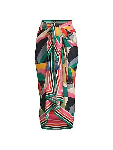 Парео Melanie с цветными блоками и завязкой от Change of Scenery, 100% вискоза 11022451