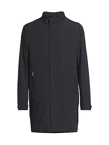 Corneliani Эластичная куртка с капюшоном от Корнелиани Techno из нейлона с застёжкой-молнией 11017609