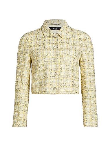 Versace Grid Tweed Jacket 11022207