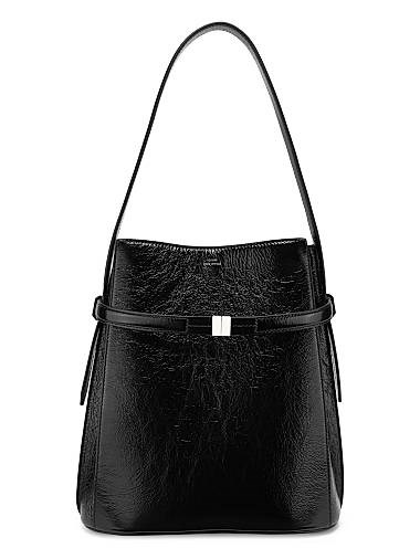 Toteme Сумка-ведро из наплат-кожи с поясом, 27 см x 30 см x 15 см, с регулируемым ремешком и двумя внутренними карманами 11022391