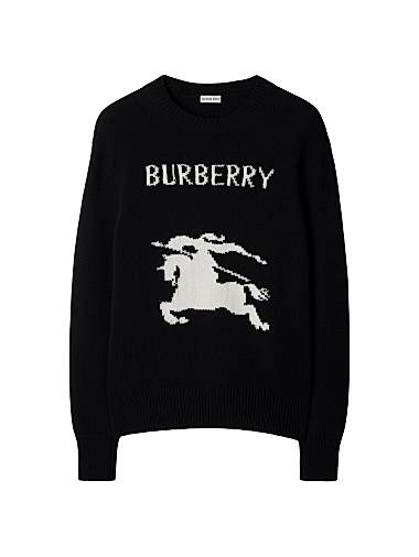 Кашемирово-шерстяной свитер с круглым вырезом от Burberry, 71% шерсть, 29% кашемир, лонгслив 11025115