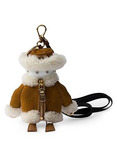 Prada Подвеска из овчины с плечевым ремнем, натуральная кожа - уникальный аксессуар для сумок 11027579