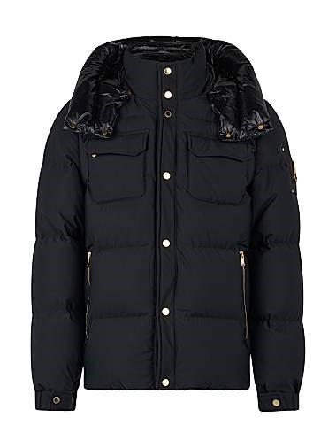 Куртка Suthep Gold от Moose Knuckles с капюшоном, карманами и утеплителем из пуха с ответственным источником 11012617