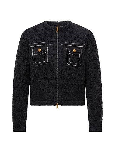 Кардиган Moncler из шерсти и хлопка с пуховым наполнителем для холодной погоды 11016498