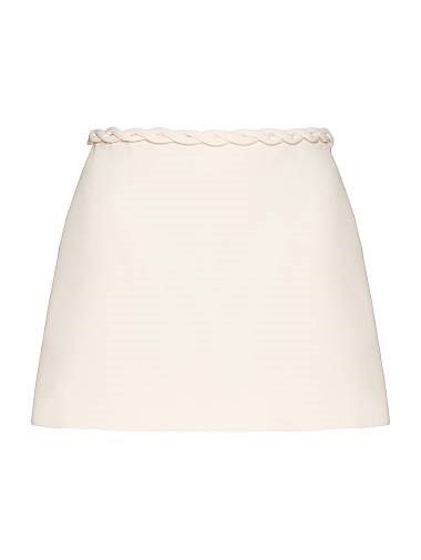 Юбка Valentino Garavani из креп-кутюр с декоративной тесьмой и молнией, Италия 11009279