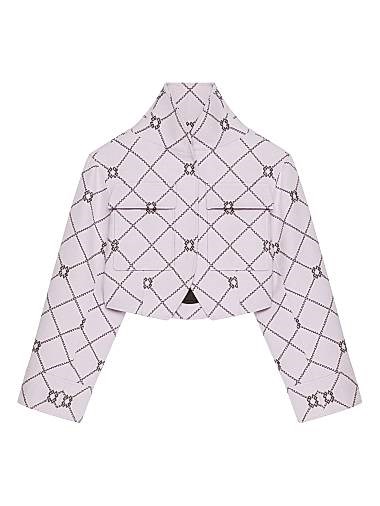 Givenchy Checked Jacket in Wool with Monogram 11026703