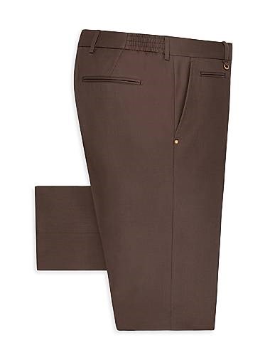 Штаны Stefano Ricci из 100% шерсти с эластичным поясом и карманами, стиль smart-casual, производство Италия 11028641