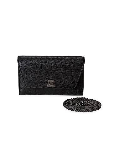 Akris Мини-сумочка из кожи в форме конверта с шестью карманами для карт и съёмным ремешком 11016701