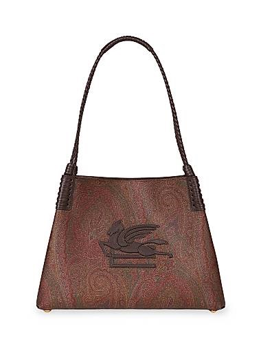 Etro Вместительная сумка-шоппер из покрытого хлопка с двумя ручками Libra Arnica, Италия 11017668