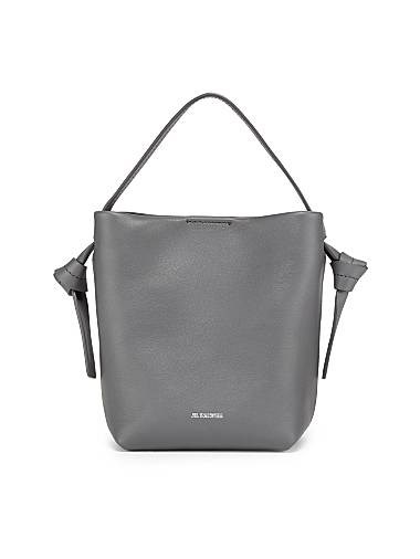 Jil Sander Сумка-хобо Mini Knot из натуральной кожи, с джутовой и хлопковой отделкой и плечевым ремешком 11024625