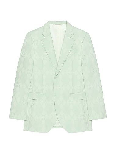 Givenchy Жакет Slim Fit из жаккардовой ткани с монограммой, 100% шерсть, произведено в Италии 11027050