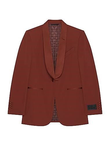 Приталенный шерстяной жакет со структурированным сатиновым воротником от Givenchy, Италия 11027124