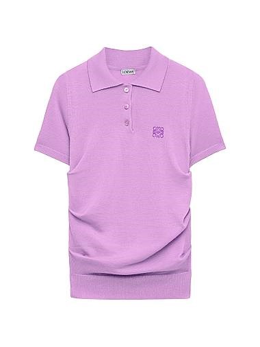 Поло-свитер Loewe из кашемировой смеси с анограммой, итальянское качество, 77% кашемира 11012258
