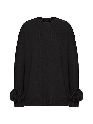 Шерстяная кофта Valentino Garavani с контрастными нашивками, 100% шерсть, Италия 11020595