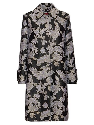 La Double J Роскошное пальто из жаккарда Precious Coat с асимметричными плечами и пуговицей Медный крюк, Италия 11030665