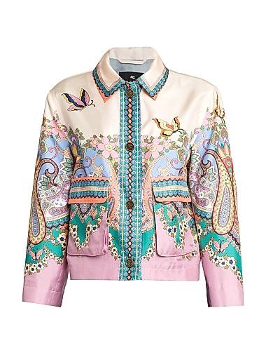 Etro Lucky Charm Flower Medallion Crop Jacket 11027684