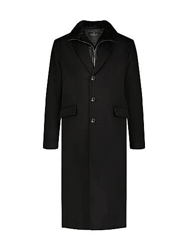 Gorski Мужское стильное пальто из шерсти Loro Piana с воротником-стойкой, роскошным ламбром и безупречным кроем. 11020264