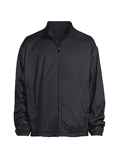 Реверсивная куртка Silk Touch от Canali с воротником-стойкой и эластичными манжетами, произведена в Италии 11022996