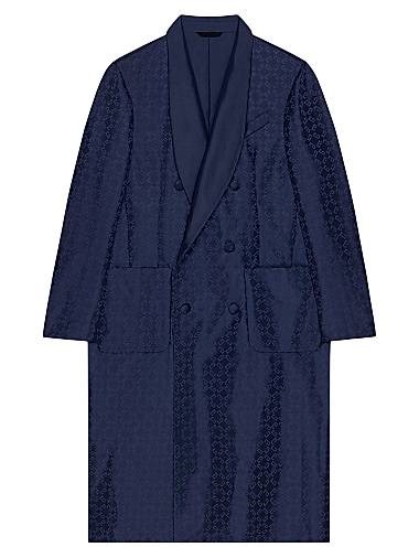 Водоотталкивающее жаккардовое пальто с двусторонним монограммным узором Givenchy, Италия 11026994