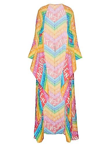 Valentino Garavani Кейп Валентино Гаравани с шевроном 24 из муслина (72% хлопок, 28% шелк) без подкладки, Италия 11012638