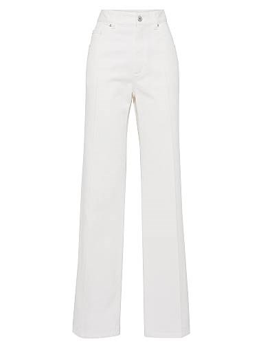 Современные свободные брюки из окрашенного денима с карманами от Brunello Cucinelli, 100% хлопок, сделано в Италии 11028538