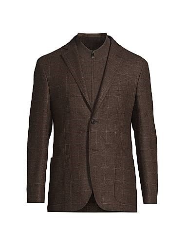 Утепленный спортивный пиджак из шерсти и кашемира Corneliani ID, Италия 11017656