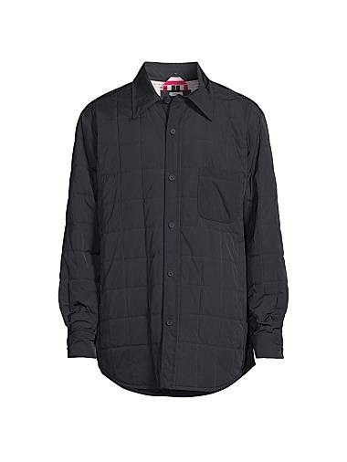 Коричневая стёганая пуховка от Thom Browne, 100% полиэстер, made in Italy 11021907