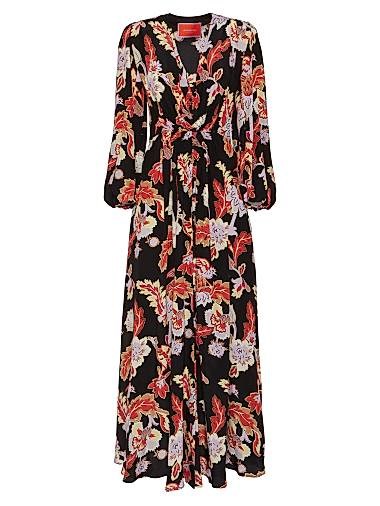 Длинное шелковое платье Camerino от La Double J с эластичной сборкой и карманами, Италия 11030626