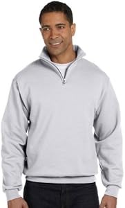 Мужской свитшот Jerzees 8 унций NuBlend® с коротким замком и воротником на кнопках, размеры S-3XL 10022386