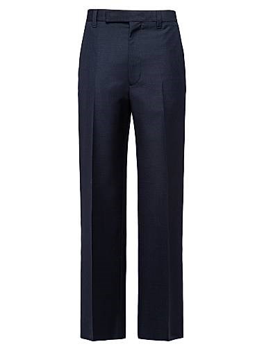 Широкие брюки из мохера и шерсти от Prada со скрытой застежкой 11011729