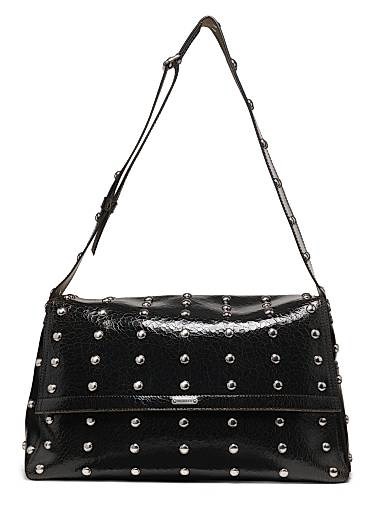 McQueen Большая стеганая кожаная сумка с гвоздиками 50 см x 30 см x 15 см с регулируемым ремнем 11023748