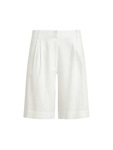 Шорты-бермуды из льняной смеси с высоким поясом и карманами от Joe',s Jeans 11009729