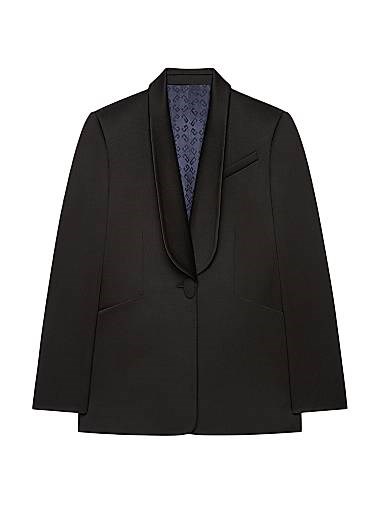 Жакет из кашемира Givenchy с высокой стойкой, кнопочной застежкой и карманами, произведен в Италии 11017852