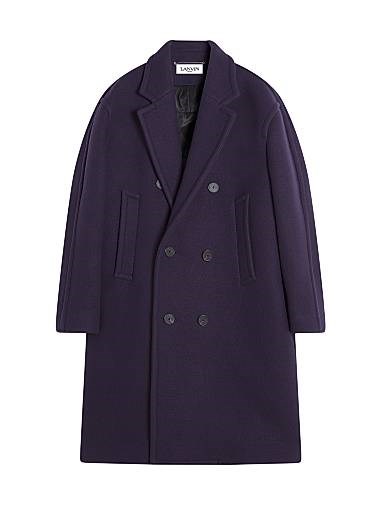 Классическое двубортное пальто Lanvin из первоклассной шерсти с терморегулирующими свойствами, Италия 11023503