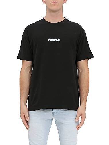 Футболка из 100% хлопка Purple с логотипом, прямого кроя, короткий рукав 11008877