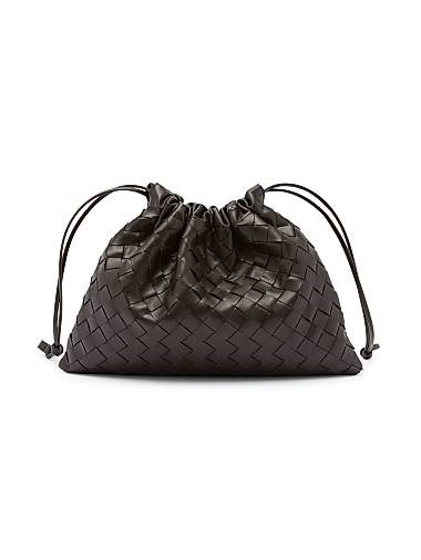 Bottega Veneta Кожаный кошелек-сумка Intrecciato с регулируемым плечевым ремешком, размером 32 см x 23 см x 1 см 11019969