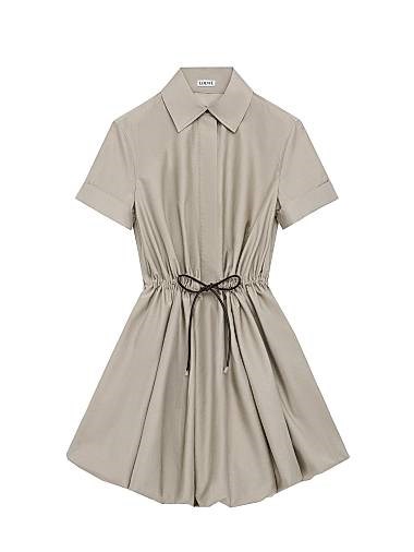 Мини-платье Loewe с короткими рукавами и завязывающимся поясом, Италия 11012072
