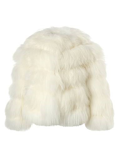 Куртка без воротника из монгольского ягненка Gorski с кнопочной застежкой и боковыми карманами 11020547