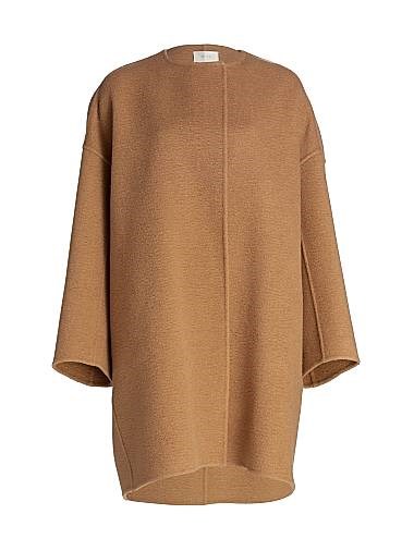 The Row Открытый жакет Verlain из элитной камелиевой шерсти с длинными рукавами и минималистичным дизайном, произведенный в Италии 11009793