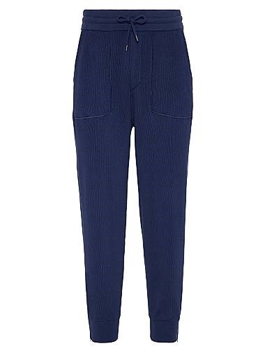 Хлопковые брюки с английским поясом и молнией внизу от Brunello Cucinelli, 100% хлопок, Италия 11029940