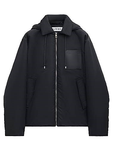Куртка Loewe из нейлоновой смеси с капюшоном, нагрудным накладным карманом и боковыми карманами 11024509